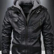 Resim Erkekler için Dayanıklı İş Ceketi - Tam Fermuarlı Kariyer ve Günlük Kullanım Montu, Ön Fermuar Kapama, Fonksiyonel Yan Cepleri ile Siyah Ofis, İnşaat, Yarı Resmi Etkinlikler İçin Poliester Ceket - Kolay Temizlenebilir Profesyonel Giyim, Sağlam Kumaş 