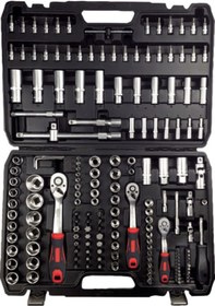 Resim NT Tools NCSET173 173 Parça 1/2" 3/8" 1/4" Cr-V Lokma Seti 