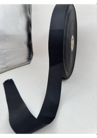 Resim 3 Cm Saten Grogren Şerit-siyah 