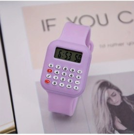 Resim Oldfriend Gençler Ve Yetişkinler İçin Mor Hesap Makineli Digital Kol Saati Diğer 