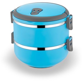 Resim Zeyma Home 2 Katlı Sızdırmaz Çelik Yemek Termosu-Mavi 