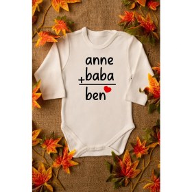 Resim Limon Bebek Anne Baba Yazılı Organik Baskılı 
