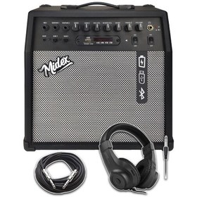 Resim Midex MGA-50HD Elektro Gitar Amfisi 50 W USB Bluetooth Şarjlı 4 Girişli (Kulaklık ve Kablo Dahil) 