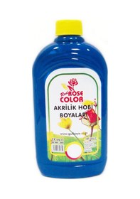 Resim Red Rose 500Ml Mavi Renk Akrilik Hobi Boyası 