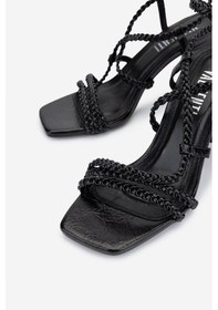 Resim Valmenti Kadın Vegan Siyah Topuklu Ayakkabı 1073 620 Bn Ayk Y25 Sıyah Siyah 