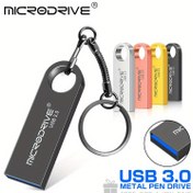 Resim MICRODRIVE Mini Metal 3.0 Yüksek Hızlı USB Flash Sürücü 16GB 32GB 64GB 128GB USB Bellek Çubuğu Flash Sürücü PC, Notebook Bilgisayar, Tablet Bilgisayar, Araba Ses Güvenilir Veri Arkadaşı: Siyah/Gümüş/Altın/Pembe 