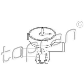 Resim TOPRAN 207465001 Soğutma Valfi (Opel:Astra F 1.4I 1.6I 16V Tıgra 1.4 16V 1.6 16V 94-98) 