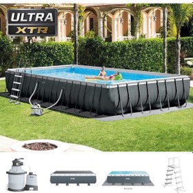 Resim İntex 26374 975 x 488 x 132 CM Ultra Xtr Prefabrik Aile Havuzu 9.75 Metre Hazır Set 