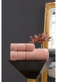 Resim Varol Venedik Micro Cotton Banyo Havlusu 90x150cm Somon-90x150cm Somon 