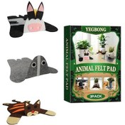 Resim 3 Adet/takım Hayvan Keçe Minder Saksı Matı Masa Yaratıcı Bardak Altlığı 