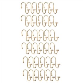 Resim Enchanted 36X Duş Perdesi Kanca Halkaları, Çubuk Için Pirinç Dekoratif Halkalar, T Şeklinde Duş Askıları (Yurt Dışından) 