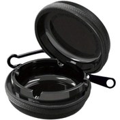 Resim Dashanshop 2024 Yeni Tasınabilir Reçine Küllük Kapaklı Siyah Bisiklet Aksesuarı 