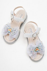 Resim mnpc Kız Çocuk Gümüş Abiye Ayakkabı 