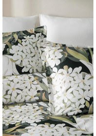 Resim Seraphine %100 Pamuk Saten Çift Kişilik Nevresim Takımı Beyaz 