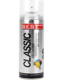 Resim Best Classic Sprey Boya 400 ML Parlak Siyah Tekli 