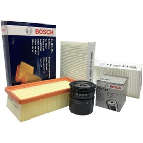 Resim Bosch Citroen C4 Cactus 1.2 Uyumlu E-vti Filtre Bakım Seti 82hp Puretech ccts 