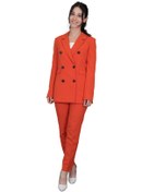 Resim ÖNDER ÖZSOY Blazer Ceket & Boru Paça Pantolon Takım-turuncu 