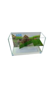 Resim ADA AKVARYUM Su Kaplumbağası Akvaryumu Bahçeli Rampalı Dinlenme 35x25x15 Cm Arka Plan Hediyeli 