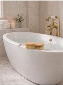 Resim Doğal Ahşap El Tipi Temizlik Fırçası Ergonomik, Çok Amaçlı Yüzey Temizleme Fırçası Vıchy-7055 
