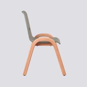 Resim 0.29 Çocuk Sandalyesi Yeşil - Naturel / W: 37 H: 55 D: 37 S: 28 