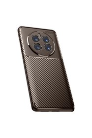 Resim artlab Art Realme 12 Pro Plus Kılıf Auto Focus Karbon Kapak - Kahverengi Lab 