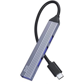 Resim DM CHB057 USB Type-C to 4 Portlu 3*USB 2.0 1*USB 3.0 Hub Çoklayıcı 15 CM 