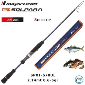Resim Major Craft Solpara Spxt-s70ul 2.14mt 0.6-5gr Teleskopik Lrf Kamış 