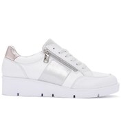 Resim Derimod Kadın Beyaz Kalın Tabanlı Deri Sneaker 24sfd370914 