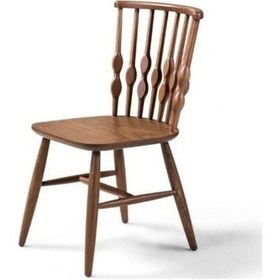 Resim Natura Retro Ahşap Ceviz Sandalye Ceviz 