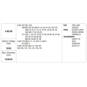 Resim Mega Marş Kömürü Bosch /mıtsubıshı 4 Ad N11.13931 