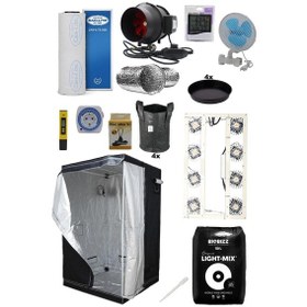 Resim 80x80x180 Bitki Yetiştirme Kabin Seti Eco 