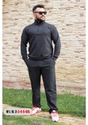 Resim Antrasit Battal Büyük - Normal Beden Yarım Fermuarlı Erkek Eşofman Takımı 21eestyakt Antrasit 