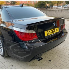 Resim ŞüsCarOto Bmw 5 Serisi E60 2003-2010 Samurai M3 Tip Bagaj Üstü Spoiler Bagaj Çıtası Piano Black Parlak Siyah (00) 