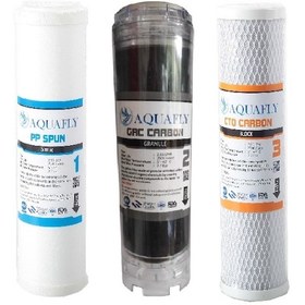 Resim Aqua Fly Ihlas Aura Cebilon Compact Uyumlu 3Lü Su Arıtma Filtresi 