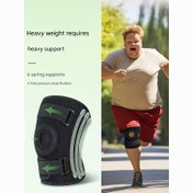 Resim Ekstra Büyük Dizlik - 6 Yay Destekli Ayarlanabilir Sıkıştırma, Nefes Alabilen Kumaş ve Silikon Tasarım, Koşu, Atlama, Yürüyüş İçin Uygun - Obesite Bireyleri İçin Tüm Mevsimler Diz Destekleyici, Güvenli Kayış Kapatma, Dayanıklı Diz Destekleyici, Yürüyüş Ekipmanı 
