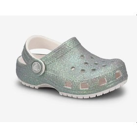 Resim Crocs Classic Irıdescent Glitter Cg T Simli Kız Çocuk Terlik 210985 210985 100 100 Su Yeşili 