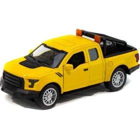 Resim Mixoyuncak Metal Ford Ranger Pikap Çek Bırak Işıklı Sarı 12 cm 