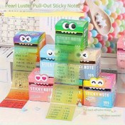 Resim 105 Yaprak/Kutu Şeffaf Simli Yapışkan Notlar - Okul Kırtasiye 