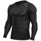 Resim Fochsia Erkek Motosiklet İçlik Üstü Sıkıştırma T-shirt Xl Siyah Nefes Alır Kışlık Spor 