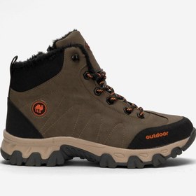 Resim Liger Soğuk Geçirmez Unisex Uzun Outdoor Trekking Bot Ayakkabı Vizon 