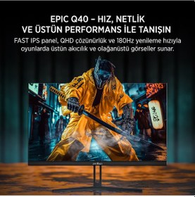 Resim Jamesdonkey Epic Q40 27" 0.5 Ms 180 Hz QHD Fast IPS Gaming Monitör 