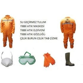 Resim Tıbbi Atık Toplama Seti Su Geçirmez 