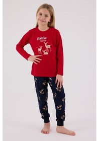 Resim Arnetta Kız Çocuk Kırmızı Pijama Takımı Ar3450-c-v2 Kırmızı 