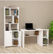 Resim Kalenderdekor1 Kalender Dekor Avel Mayra 120 Cm Çalışma Masası Takımı Avem01 Beyaz 