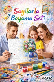 Resim wombhobby SNİTCHH PEŞİNDE Sayılarla Boyama Seti 80X100 Cm Çerçeveli (Kasnağa ) Gerili 