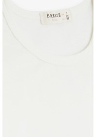Resim Breeze Kız Bebek Tişört Çiçek Nakışlı 9 Ay-3 Yaş, Ekru-ekru Ekru 