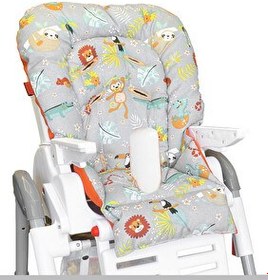 Resim Holmer Leke Tutmaz Organik Max-M Koyu Gri Mama Sandalyesi Minderi 