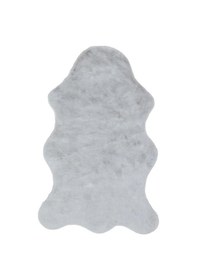 Resim Apex Polo 8702 Gri Peluş Düz Şekilli Halı Gri 