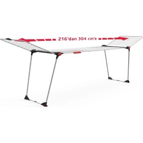 Resim Vileda Infınıty Flex Çamaşır Kurutmalık Çelik Tek Katlı Ayaklı 2m Uzunlukta 30m Asma Kapasitesi 