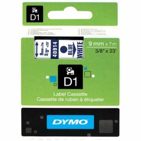 Resim Dymo 40914 Beyaz/Mavi D1 Yedek Şerit 9 MM X 7 M 